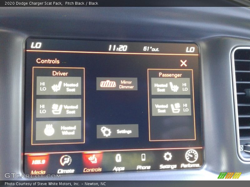 Pitch Black / Black 2020 Dodge Charger Scat Pack