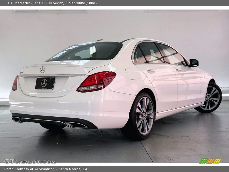 Polar White / Black 2018 Mercedes-Benz C 300 Sedan