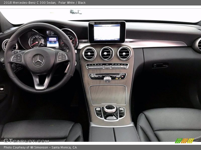 Polar White / Black 2018 Mercedes-Benz C 300 Sedan