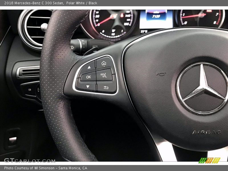 Polar White / Black 2018 Mercedes-Benz C 300 Sedan