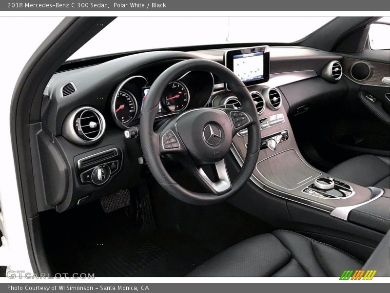 Polar White / Black 2018 Mercedes-Benz C 300 Sedan