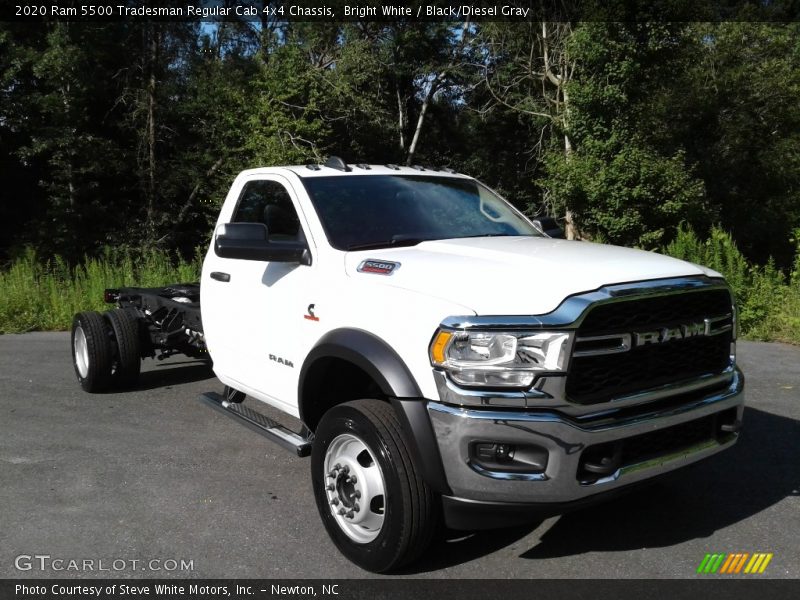 Bright White / Black/Diesel Gray 2020 Ram 5500 Tradesman Regular Cab 4x4 Chassis