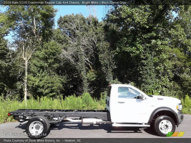 Bright White / Black/Diesel Gray 2020 Ram 5500 Tradesman Regular Cab 4x4 Chassis