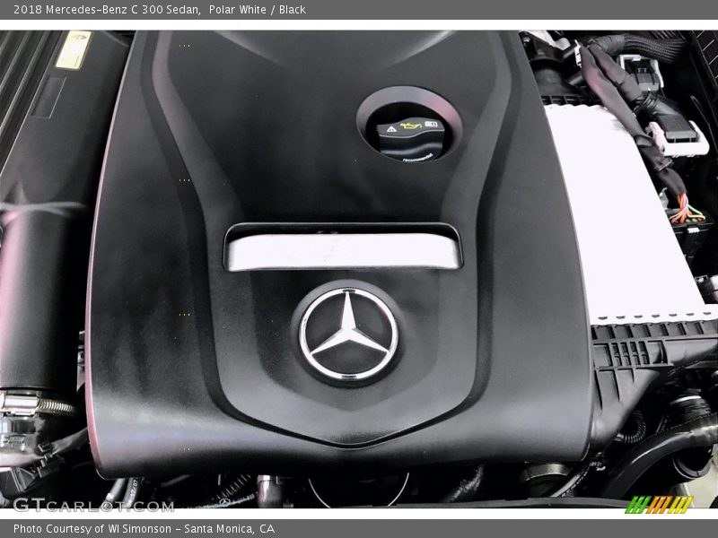 Polar White / Black 2018 Mercedes-Benz C 300 Sedan