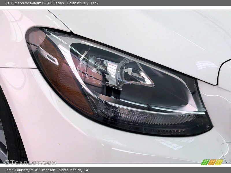 Polar White / Black 2018 Mercedes-Benz C 300 Sedan