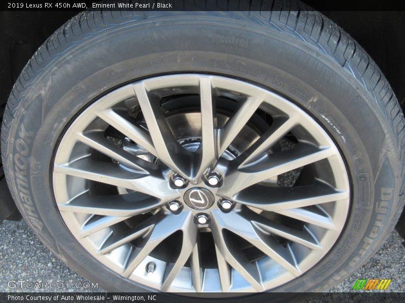 Eminent White Pearl / Black 2019 Lexus RX 450h AWD
