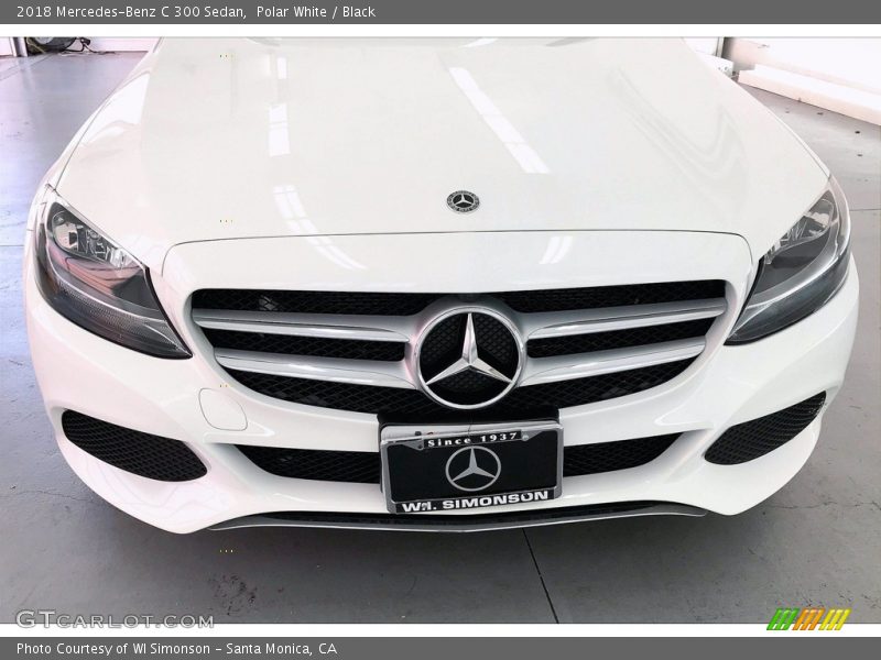 Polar White / Black 2018 Mercedes-Benz C 300 Sedan