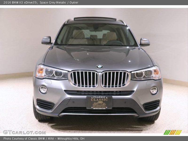 Space Grey Metallic / Oyster 2016 BMW X3 xDrive35i