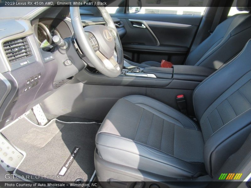 Eminent White Pearl / Black 2019 Lexus RX 450h AWD