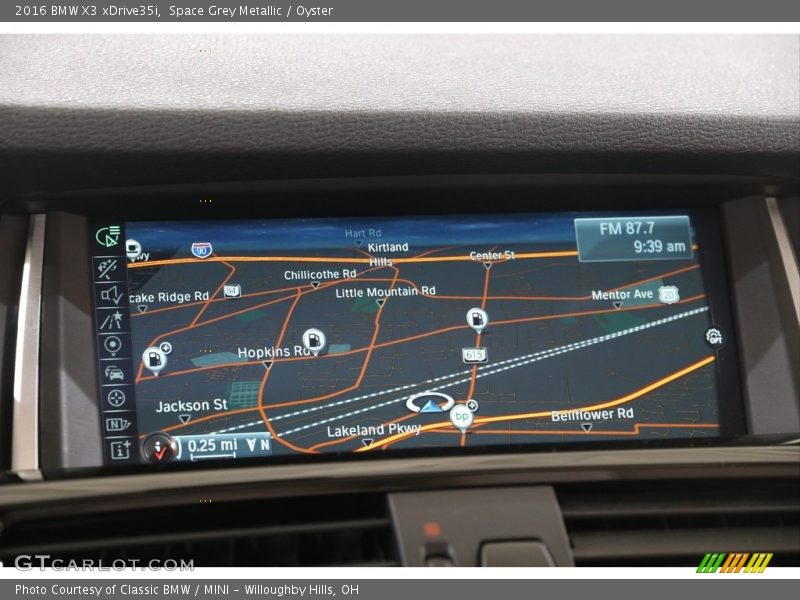 Space Grey Metallic / Oyster 2016 BMW X3 xDrive35i