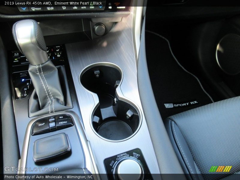 Eminent White Pearl / Black 2019 Lexus RX 450h AWD