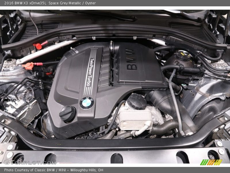 Space Grey Metallic / Oyster 2016 BMW X3 xDrive35i