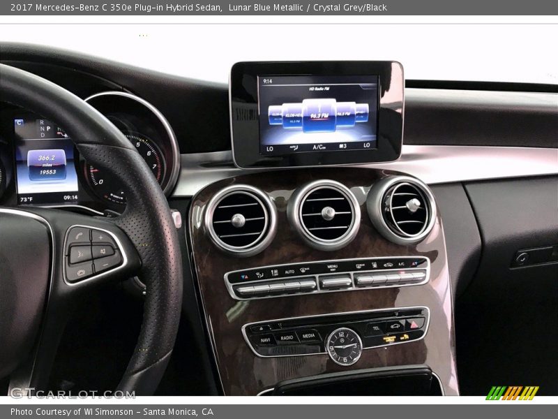 Lunar Blue Metallic / Crystal Grey/Black 2017 Mercedes-Benz C 350e Plug-in Hybrid Sedan
