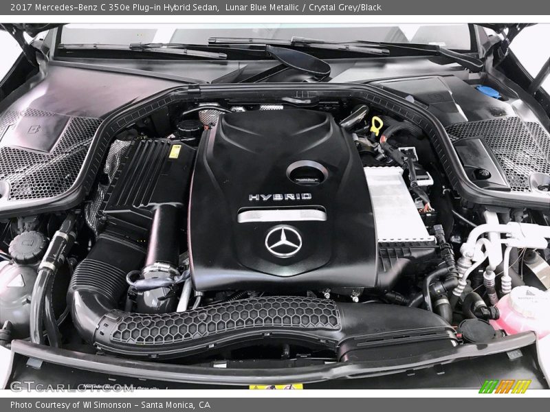 Lunar Blue Metallic / Crystal Grey/Black 2017 Mercedes-Benz C 350e Plug-in Hybrid Sedan