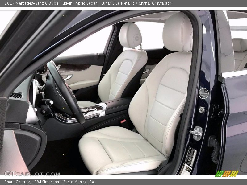 Lunar Blue Metallic / Crystal Grey/Black 2017 Mercedes-Benz C 350e Plug-in Hybrid Sedan