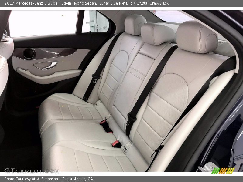 Lunar Blue Metallic / Crystal Grey/Black 2017 Mercedes-Benz C 350e Plug-in Hybrid Sedan