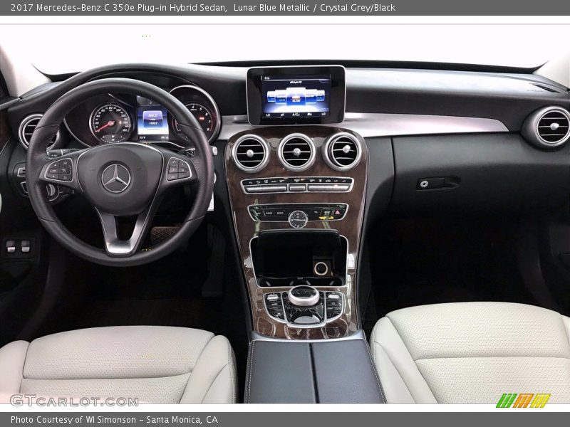 Lunar Blue Metallic / Crystal Grey/Black 2017 Mercedes-Benz C 350e Plug-in Hybrid Sedan