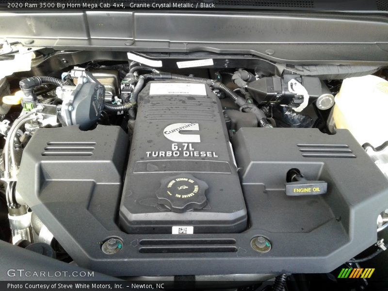  2020 3500 Big Horn Mega Cab 4x4 Engine - 6.7 Liter OHV 24-Valve Cummins Turbo-Diesel Inline 6 Cylinder
