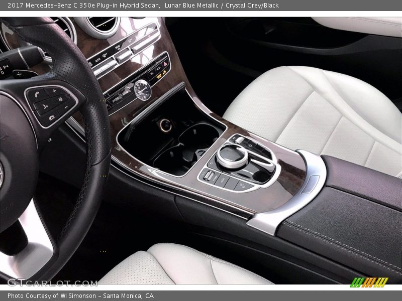 Lunar Blue Metallic / Crystal Grey/Black 2017 Mercedes-Benz C 350e Plug-in Hybrid Sedan