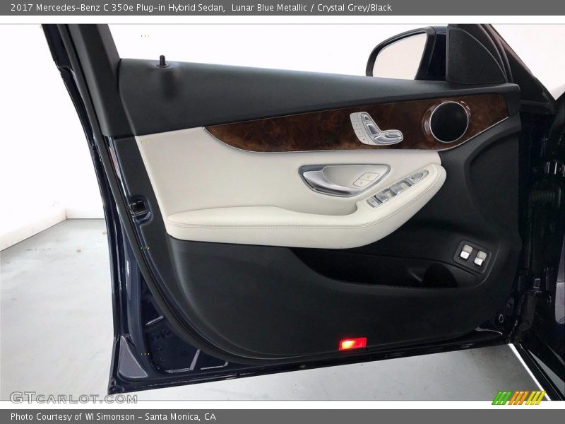 Lunar Blue Metallic / Crystal Grey/Black 2017 Mercedes-Benz C 350e Plug-in Hybrid Sedan