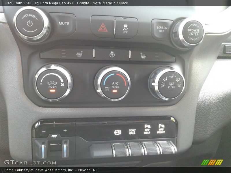Controls of 2020 3500 Big Horn Mega Cab 4x4