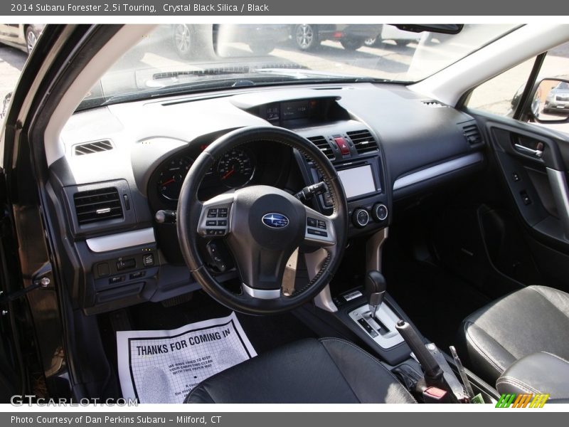 Crystal Black Silica / Black 2014 Subaru Forester 2.5i Touring