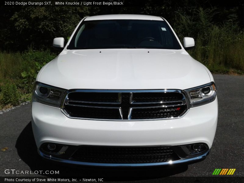 White Knuckle / Light Frost Beige/Black 2020 Dodge Durango SXT