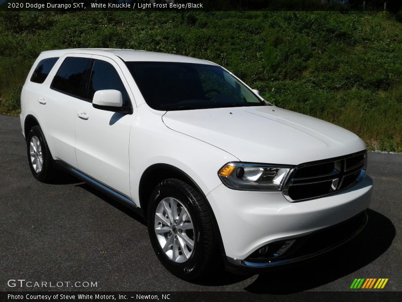 White Knuckle / Light Frost Beige/Black 2020 Dodge Durango SXT