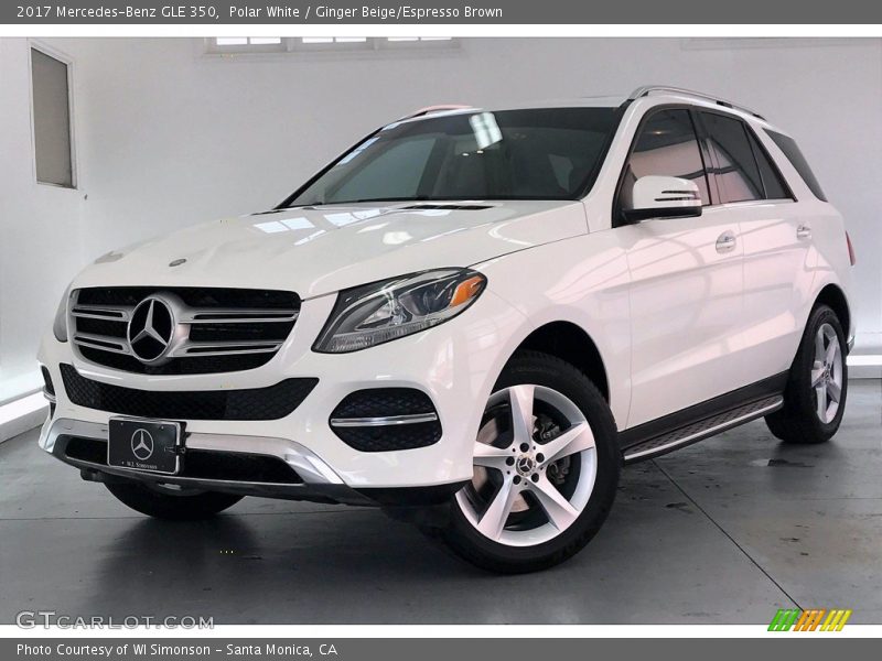 Polar White / Ginger Beige/Espresso Brown 2017 Mercedes-Benz GLE 350