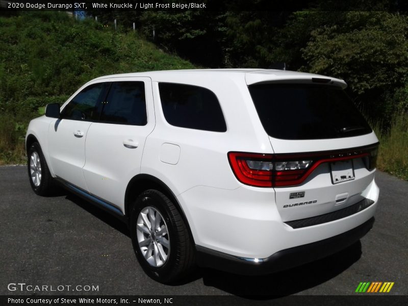 White Knuckle / Light Frost Beige/Black 2020 Dodge Durango SXT