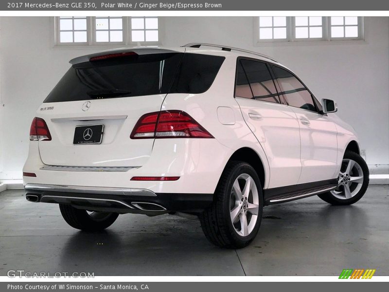 Polar White / Ginger Beige/Espresso Brown 2017 Mercedes-Benz GLE 350
