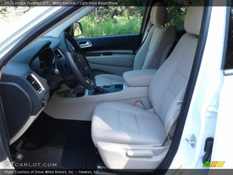 White Knuckle / Light Frost Beige/Black 2020 Dodge Durango SXT