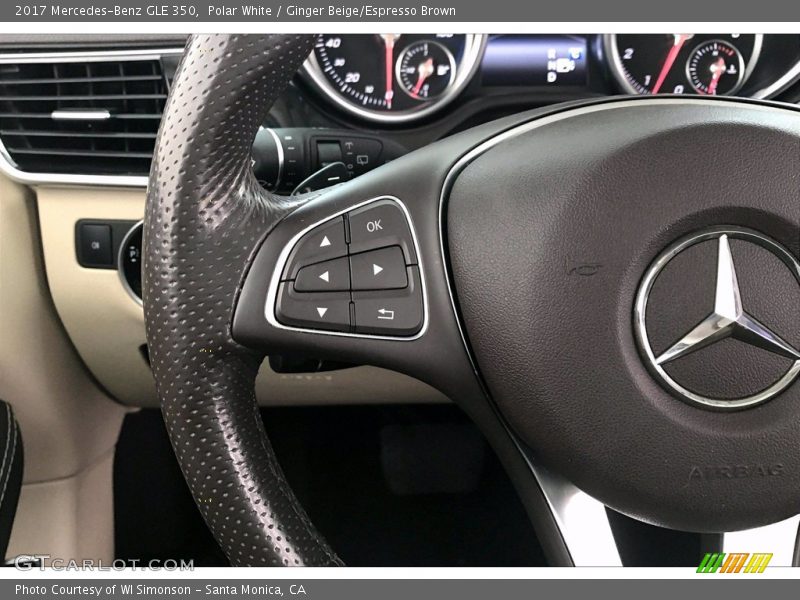Polar White / Ginger Beige/Espresso Brown 2017 Mercedes-Benz GLE 350