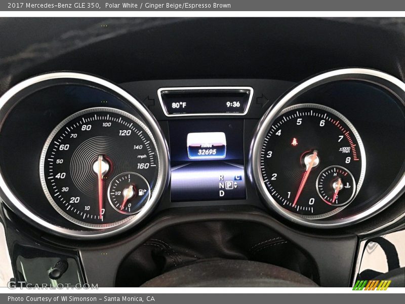 Polar White / Ginger Beige/Espresso Brown 2017 Mercedes-Benz GLE 350
