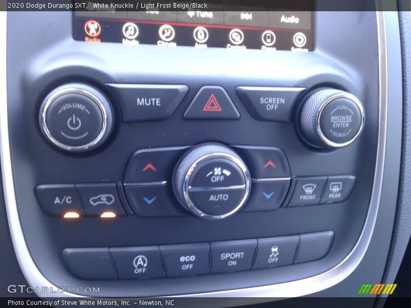 White Knuckle / Light Frost Beige/Black 2020 Dodge Durango SXT