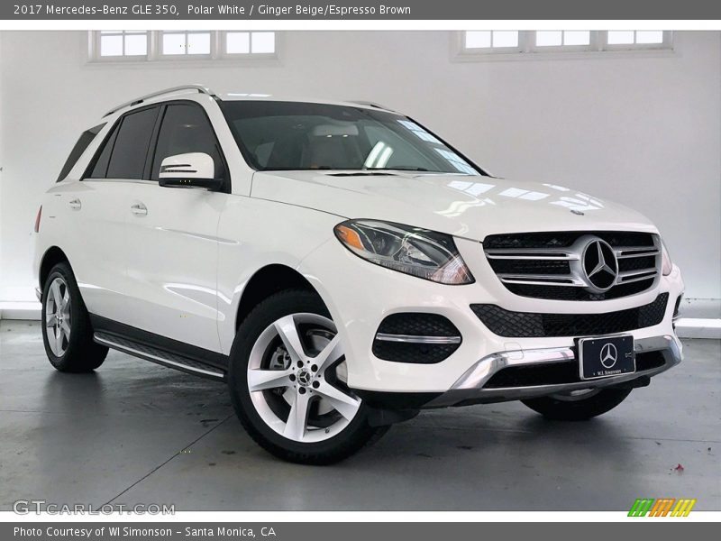 Polar White / Ginger Beige/Espresso Brown 2017 Mercedes-Benz GLE 350