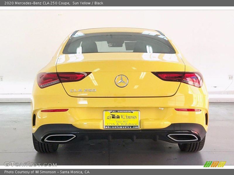 Sun Yellow / Black 2020 Mercedes-Benz CLA 250 Coupe