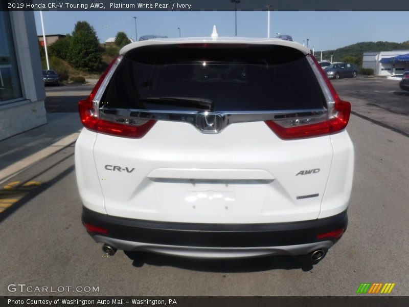Platinum White Pearl / Ivory 2019 Honda CR-V Touring AWD