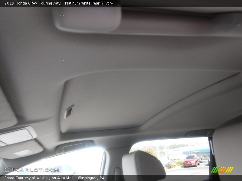 Platinum White Pearl / Ivory 2019 Honda CR-V Touring AWD