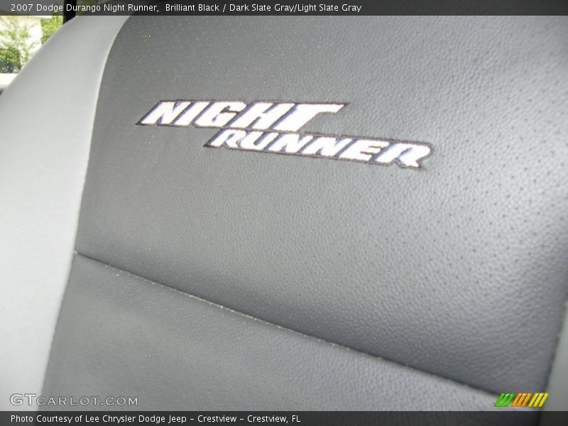 Brilliant Black / Dark Slate Gray/Light Slate Gray 2007 Dodge Durango Night Runner
