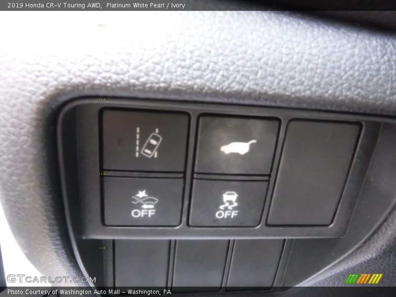 Platinum White Pearl / Ivory 2019 Honda CR-V Touring AWD