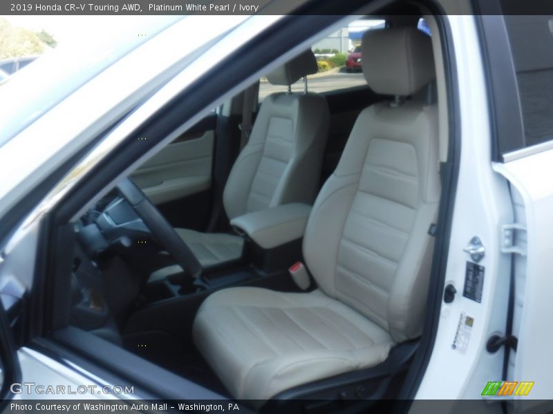 Platinum White Pearl / Ivory 2019 Honda CR-V Touring AWD