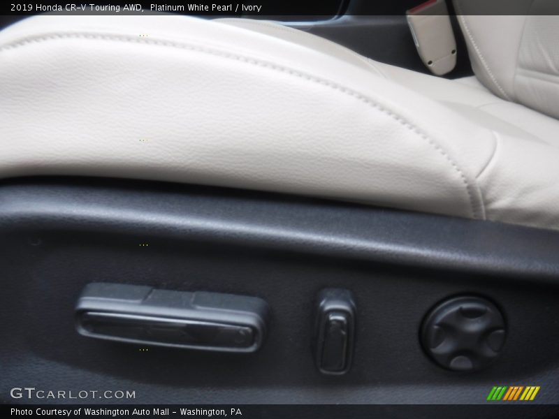 Platinum White Pearl / Ivory 2019 Honda CR-V Touring AWD