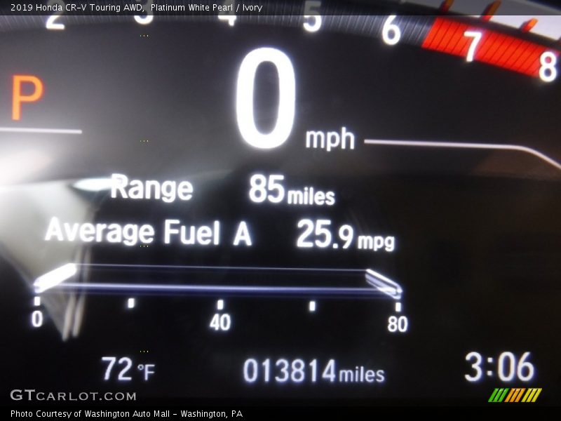 Platinum White Pearl / Ivory 2019 Honda CR-V Touring AWD