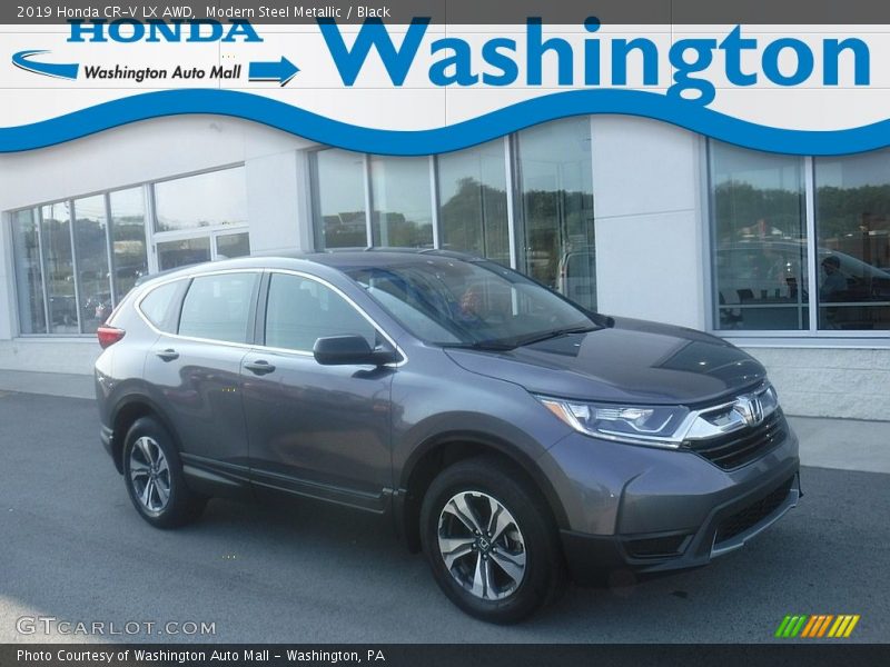 Modern Steel Metallic / Black 2019 Honda CR-V LX AWD