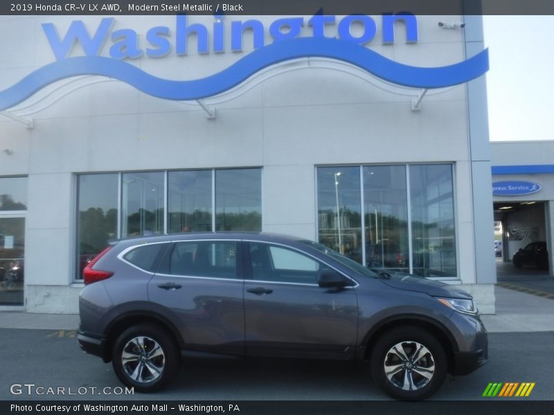 Modern Steel Metallic / Black 2019 Honda CR-V LX AWD