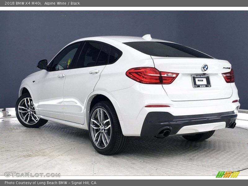 Alpine White / Black 2018 BMW X4 M40i