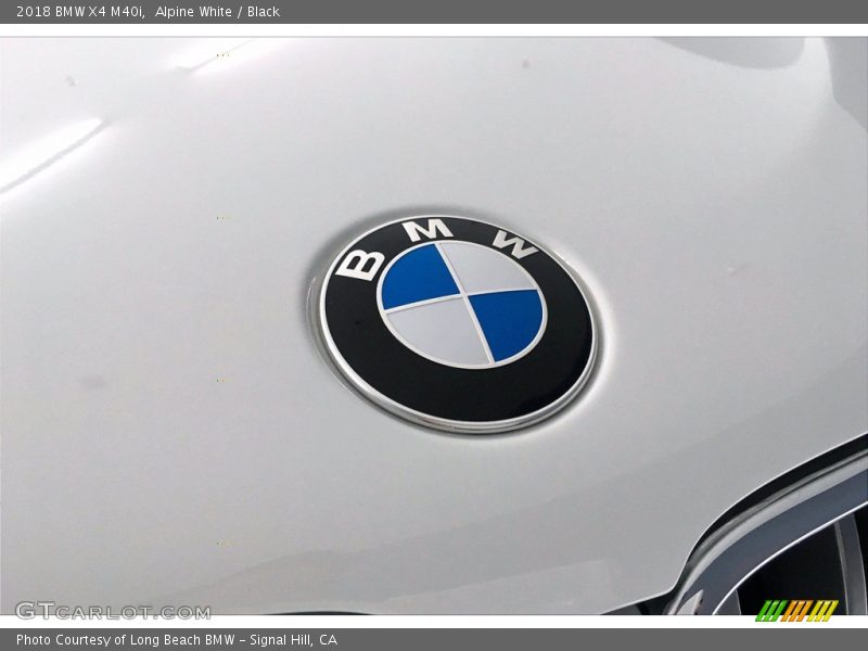 Alpine White / Black 2018 BMW X4 M40i