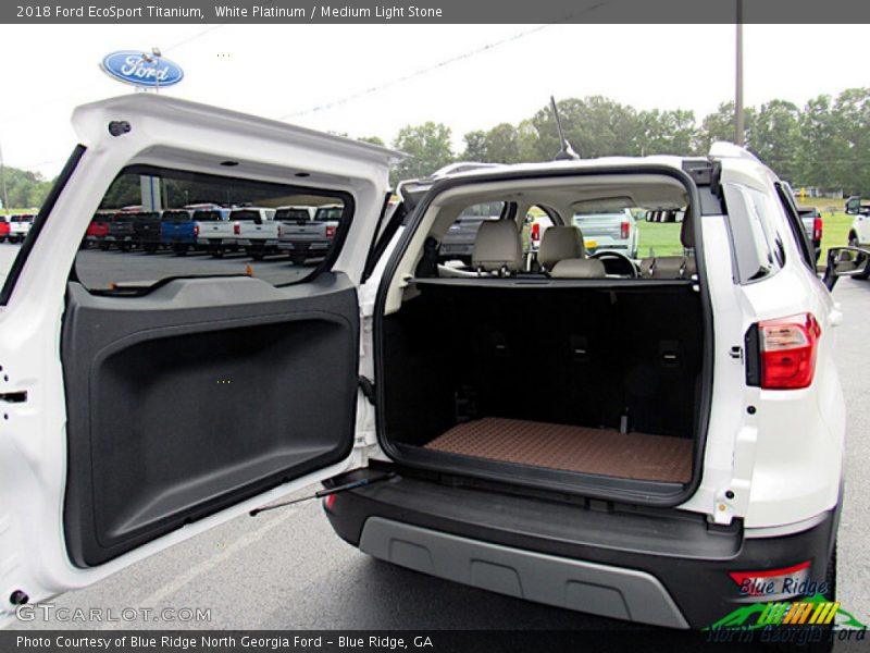 White Platinum / Medium Light Stone 2018 Ford EcoSport Titanium