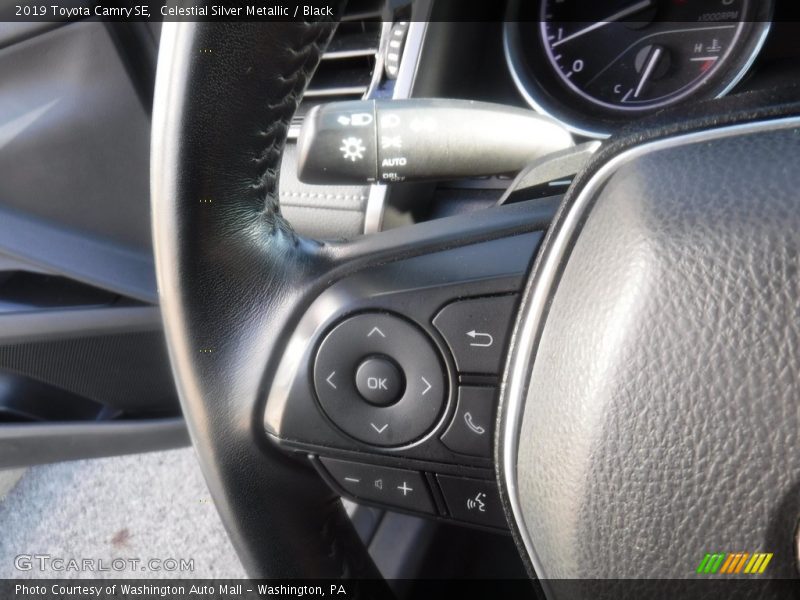 Celestial Silver Metallic / Black 2019 Toyota Camry SE